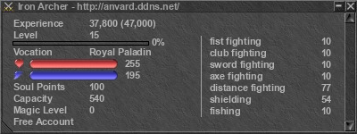 Signature for player Iron Archer