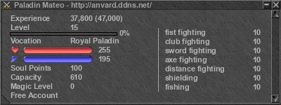Signature for player Paladin Mateo